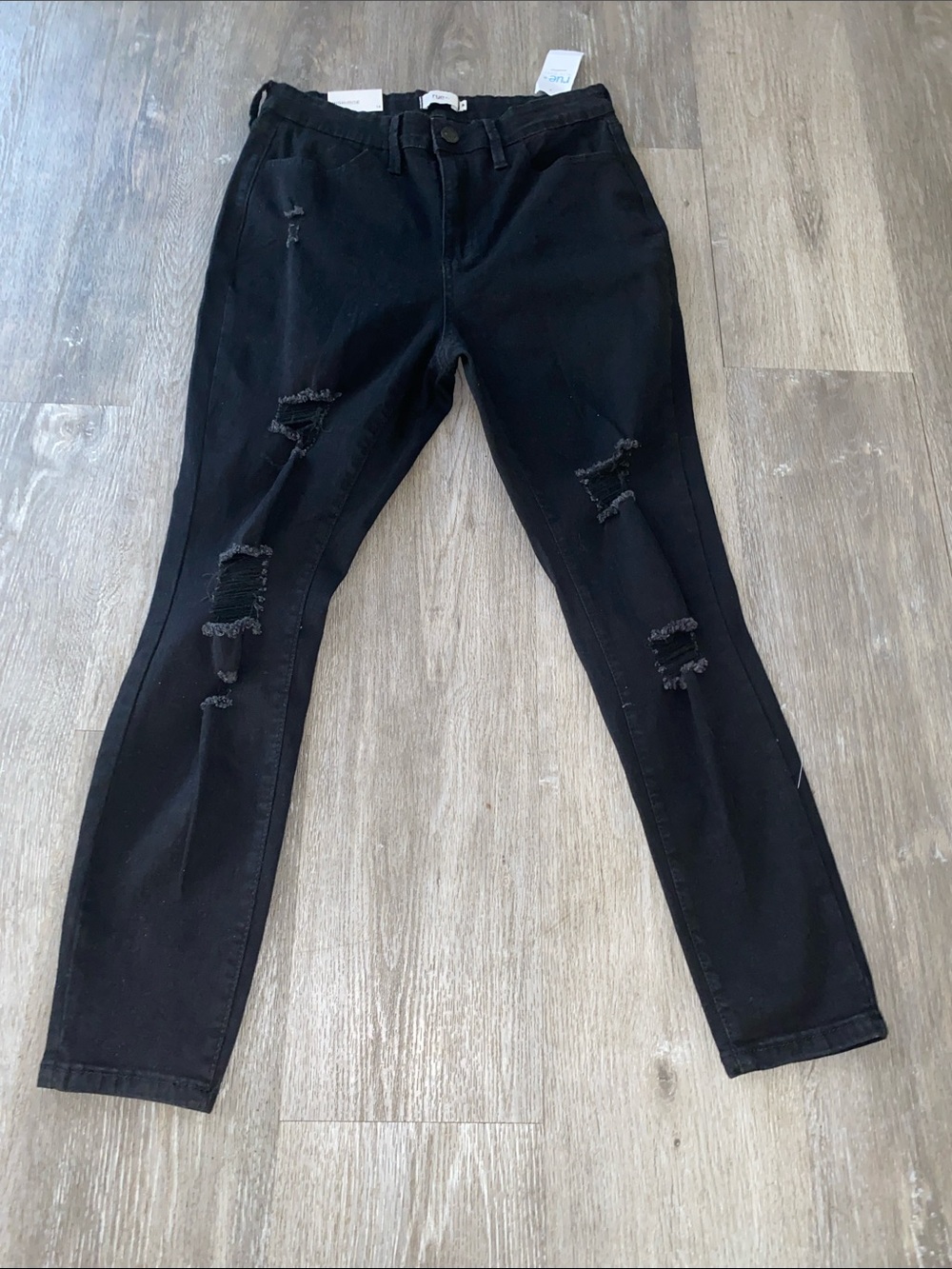 Rue21 Black Distressed Skinny Jeans